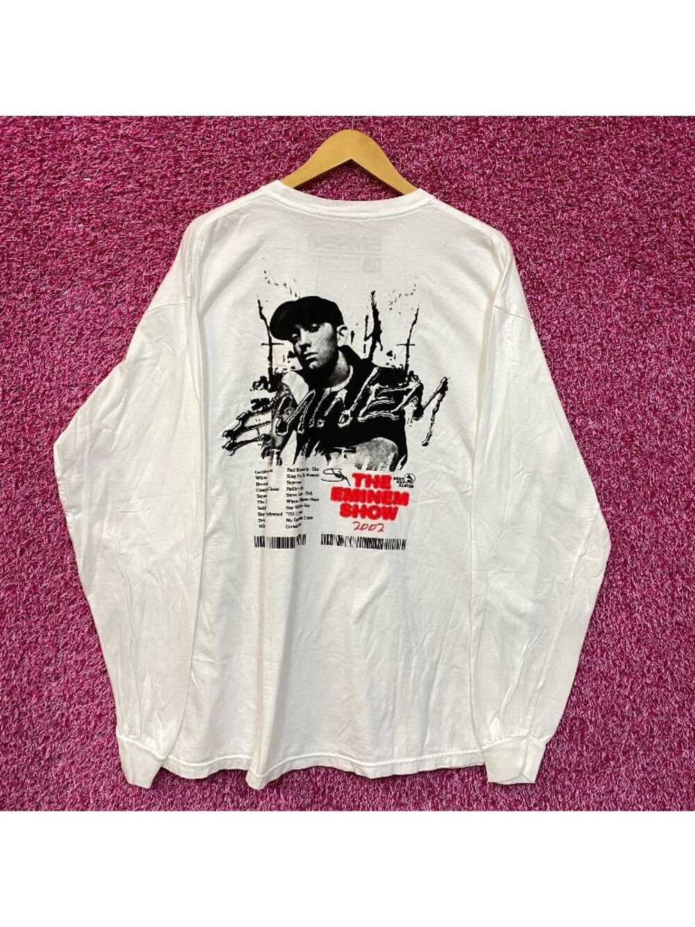 Eminem 2002 The Eminem Show Album Promo Rap Long Sleeve 2X